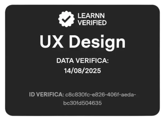 UX design certificazione learnn certificazione UX design