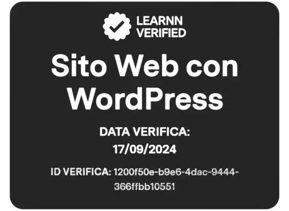 wordpress certificazione learnn certificazione wordpress
